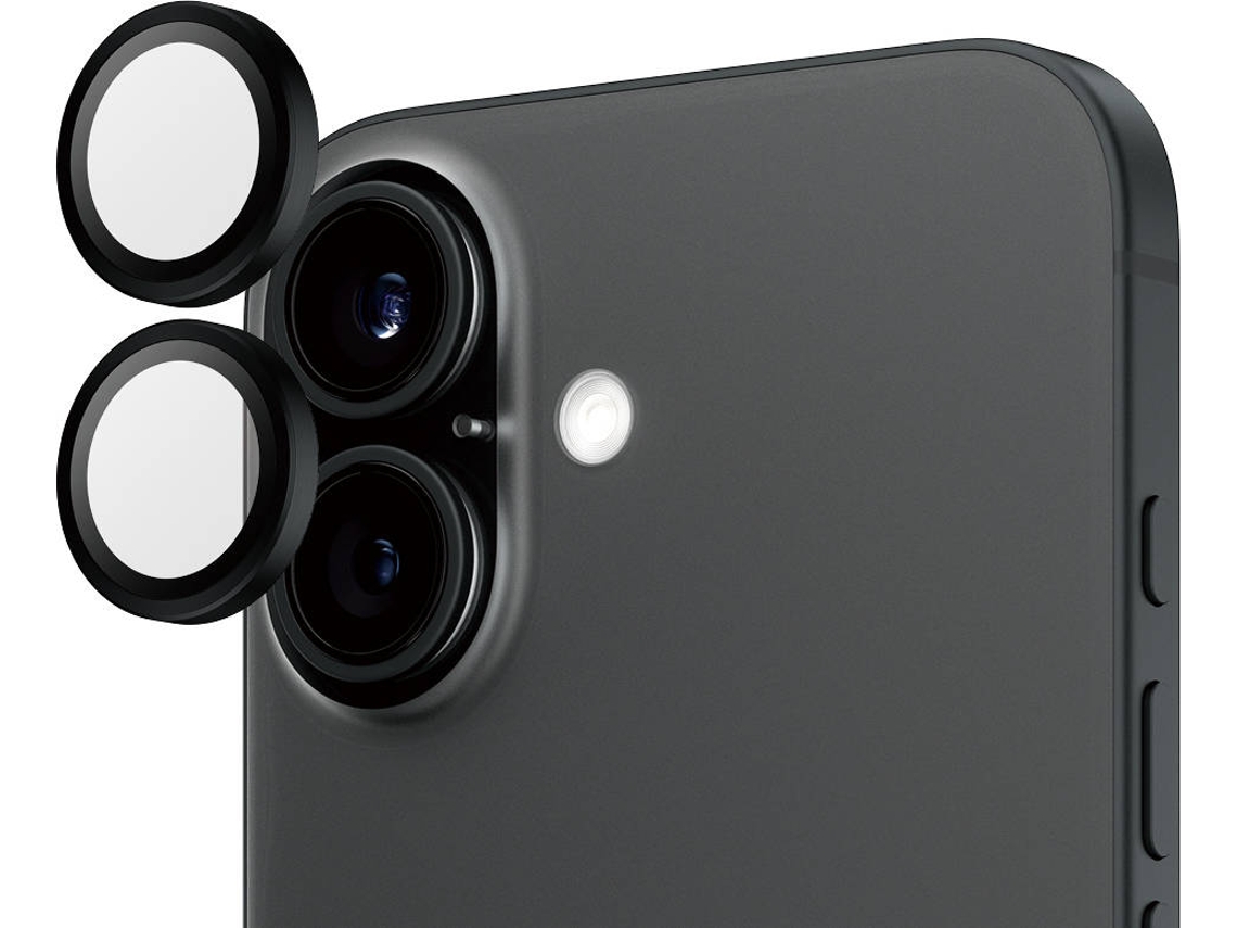 Soportes para cámara PANZERGLASS para iPhone 16 2024 de 6,1'' / 6,7'' (Negro)