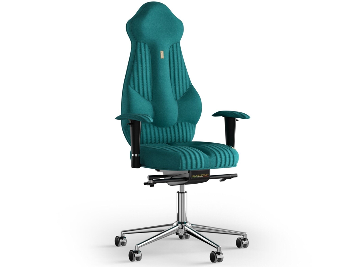 Silla de Oficina KULIK Tejido de Costura Imperial (Azur - Aquamarine -130x50x50cm)