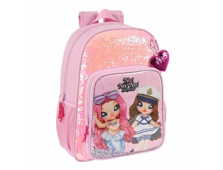 Mochila Escolar En! Na! Na! Sorpresa Chispa Rosa 33 x 42 x 14 cm