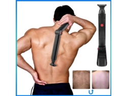 Afeitadora de espalda para hombre con carga USB, depiladora de espalda doble, removedora de vello. Rosewell