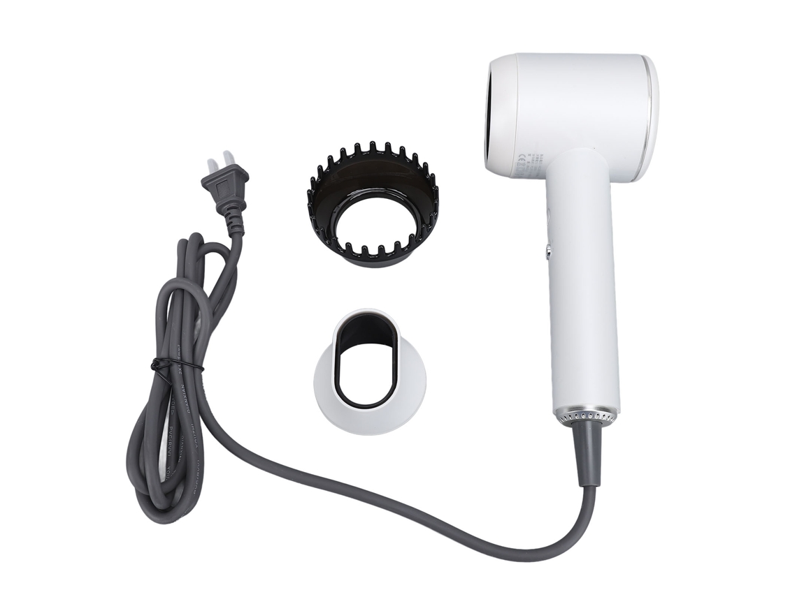 Secador De Pelo De Alta Velocidad De 1300 W Con Iones Negativos, Portátil, Potente, Blanco.