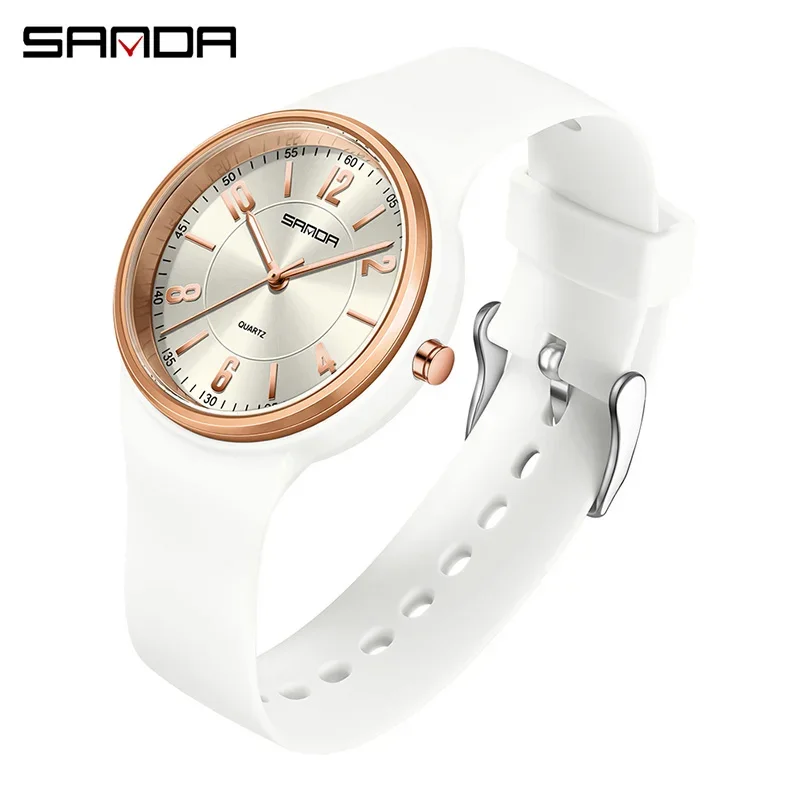 Reloj De Cuarzo Elegante, Unisex, Diseño Sencillo, Esfera Grande, Resistente Al Agua, Ligero, Pantalla Luminosa.