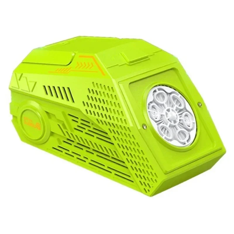 Máquina De Burbujas Eléctrica (verde) Con Luces, Juego Para Fiestas Al Aire Libre, Regalo Para Niños