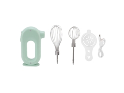 Batidora Eléctrica De Mano, 3 Velocidades, Antideslizante, 5v 20w, Para Nata Y Claras De Huevo, Verde.