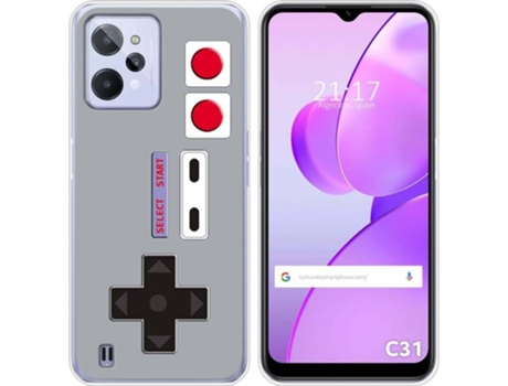 Carcasa para Realme C31 TUMUNDOSMARTPHONE Dibujos Consola Multicolor