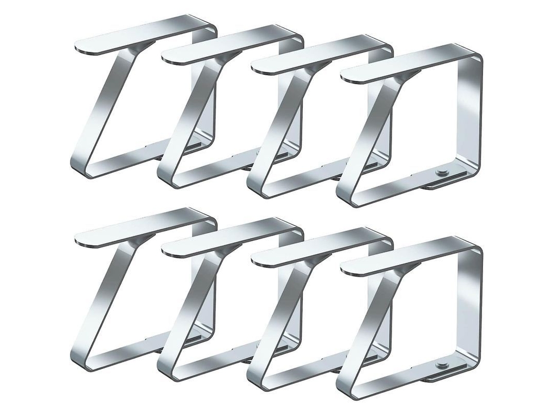 Pinzas Para Mantel, 8 Unidades, Antideslizantes, De Acero Inoxidable (5x4cm)