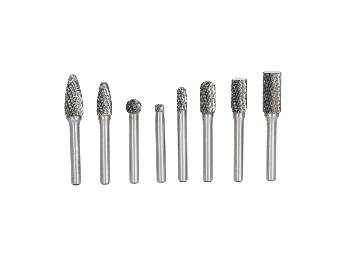 Juego De 8 Brocas Rotativas De Acero De Tungsteno Con Doble Corte Para Metal, Madera, Tallado Y Pulido.