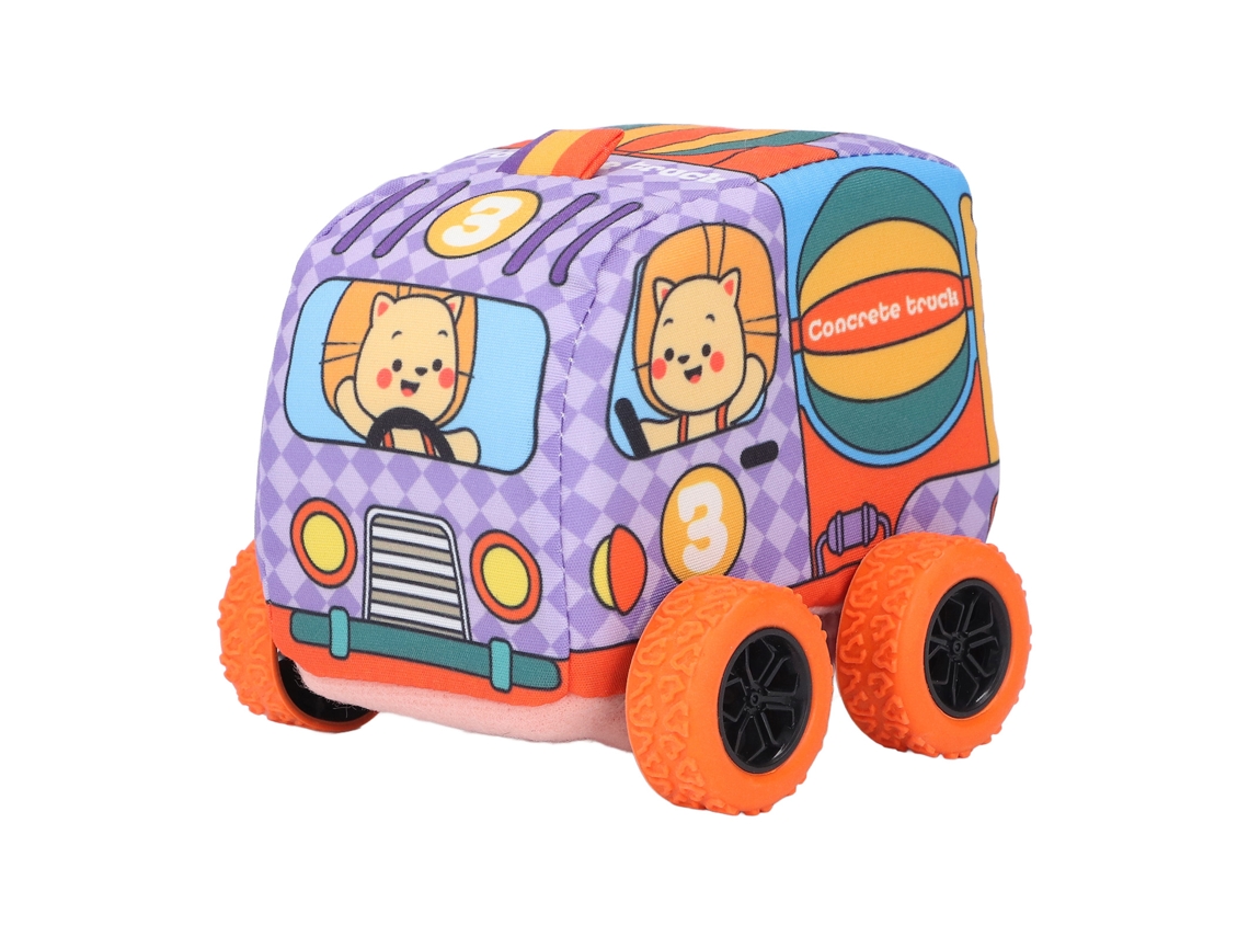 Cochecito De Bebé Para Arrastrar Con Estampado De León De Dibujos Animados - Juguete Suave E Interactivo Para Niños De 1 A 3 Años.