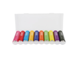 Batería recargable (colorida, 3400 mAh x 10)