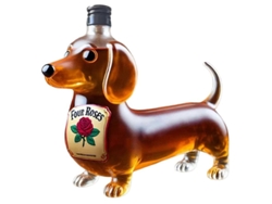 Divertida Jarra De Whisky Con Forma De Bulldog Francés: Un Dispensador De Licor Único Para El Bar De Casa Y Los Amantes Del Vino.