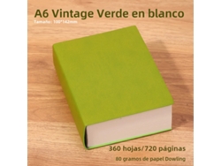 Libreta MDUG blanca con 720 páginas, extra gruesa y perfecta para scrapbooking DIY (verde A6)