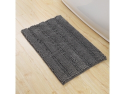 Alfombra de Baño LUUCOZK Antideslizantes Absorbentes Decoración Baño Secado Poliéster Gris (50x81cm)