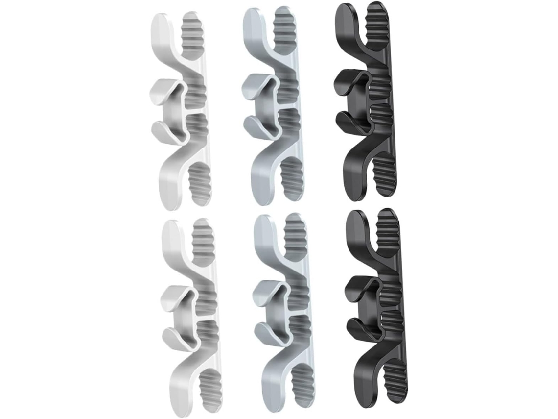 Organizador de cables de 6 piezas para electrodomésticos de cocina, bridas adhesivas, enrollador de cables Gokoco