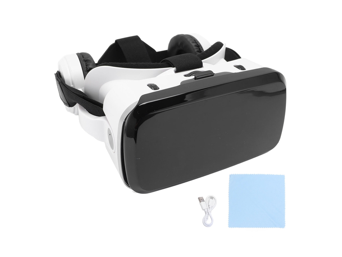 Capacete Vr Óculos 3d Realidade Virtual Com Lentes Anti Luz Azul Para Celulares 5.5-7.2 Polegadas