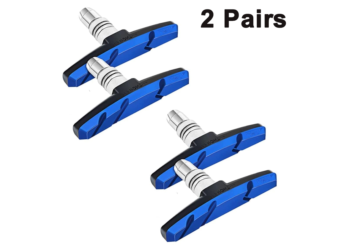 Pastillas de freno para bicicleta - V-Brake 70 mm, silenciosas y antideslizantes para bicicletas de montaña y de carretera KOFIHETY