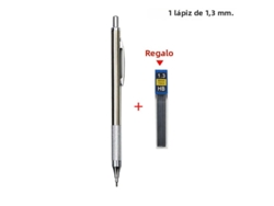 Juego de portaminas metálicas, ideales para dibujar y bocetar, con grafito. Mdug (1,3 mm)