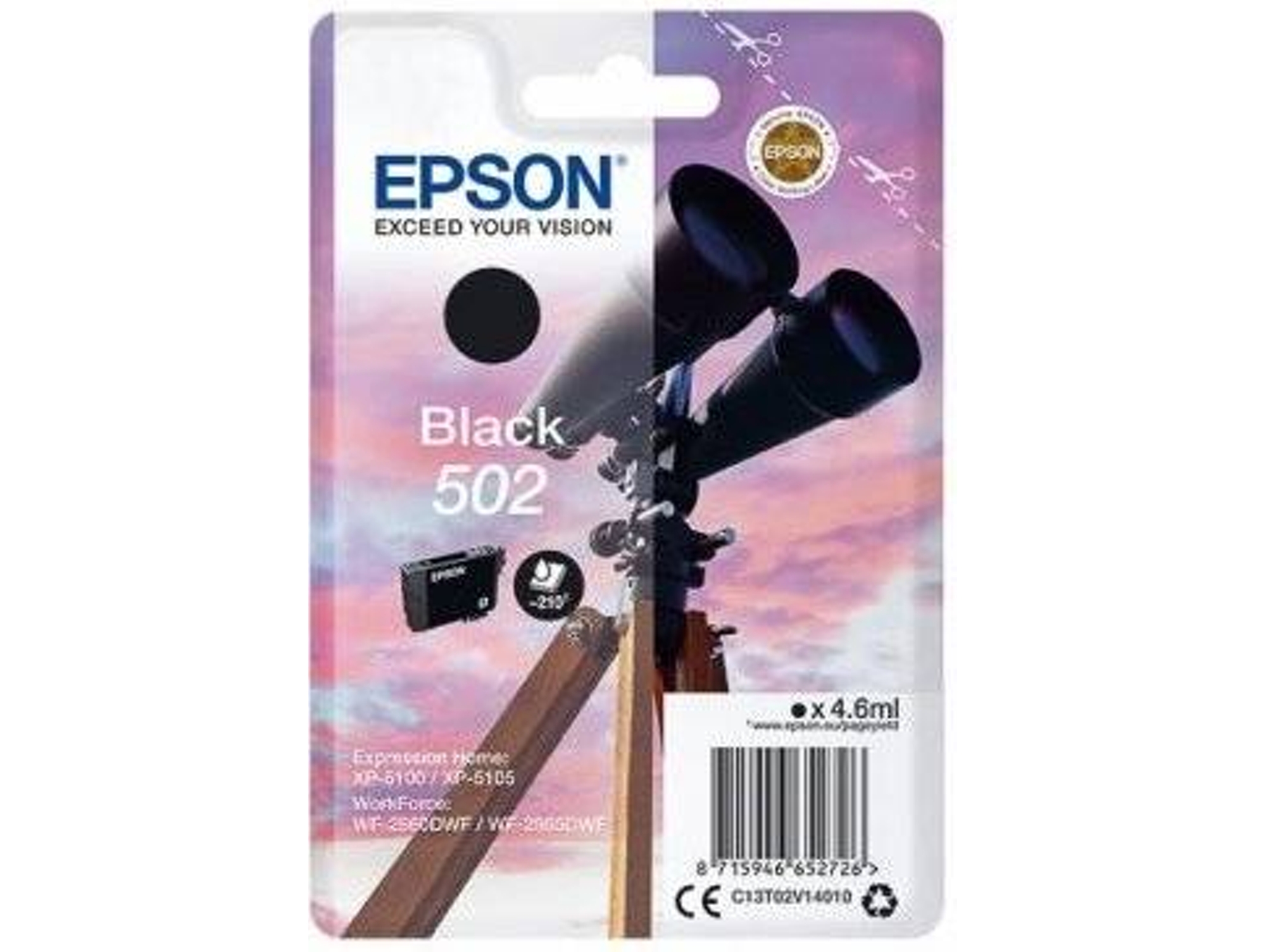 Cartucho de tinta EPSON 502 -C13T02V14020