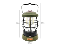 Lámpara De Camping Recargable, Luz Para Tienda De Campaña Exterior, Farol Colgante Para Jardín, Patio, Barbacoa.