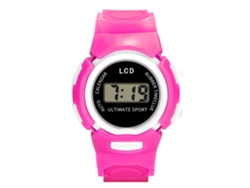 Reloj Electrónico Infantil Con Movimiento Digital, Estilo Moderno, Correa De Pvc (rojo Y Rosa)