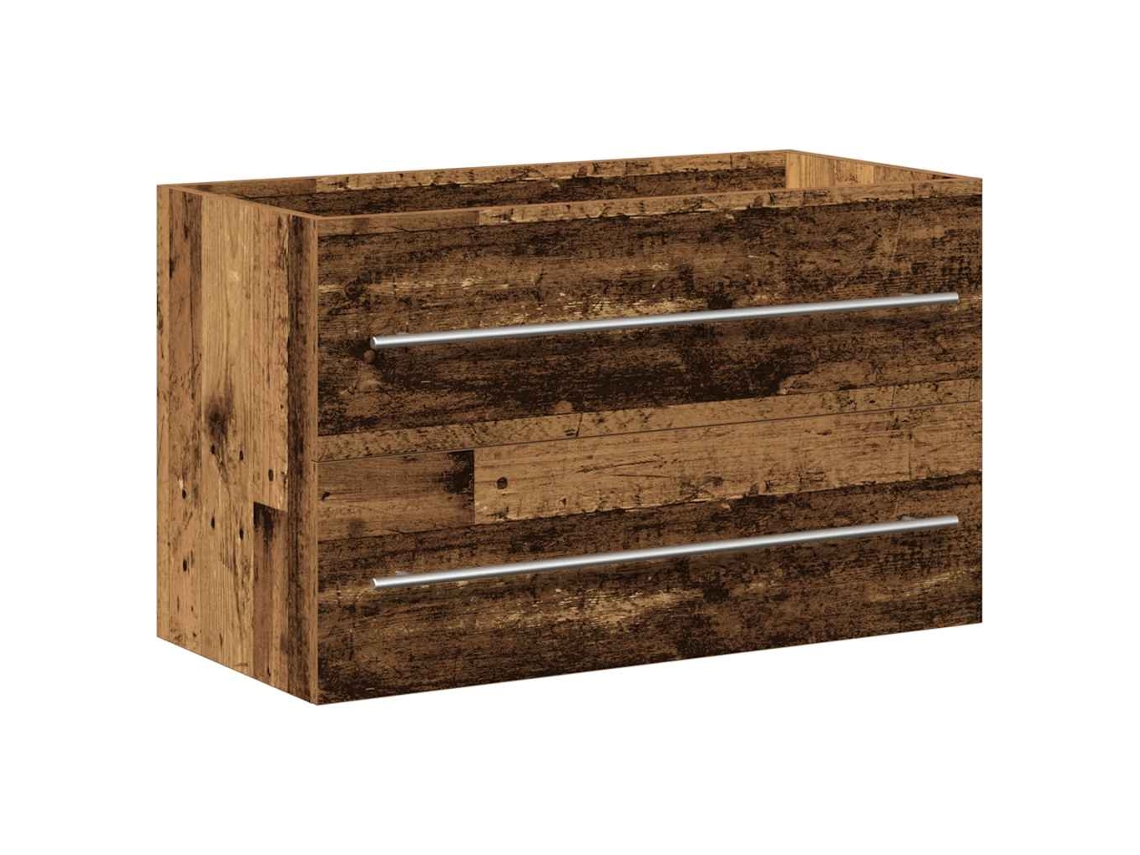 Maison Exclusive - Mueble Para Lavabo De Baño De Madera Antigua, 80x38,5x48 Cm, Madera De Ingeniería
