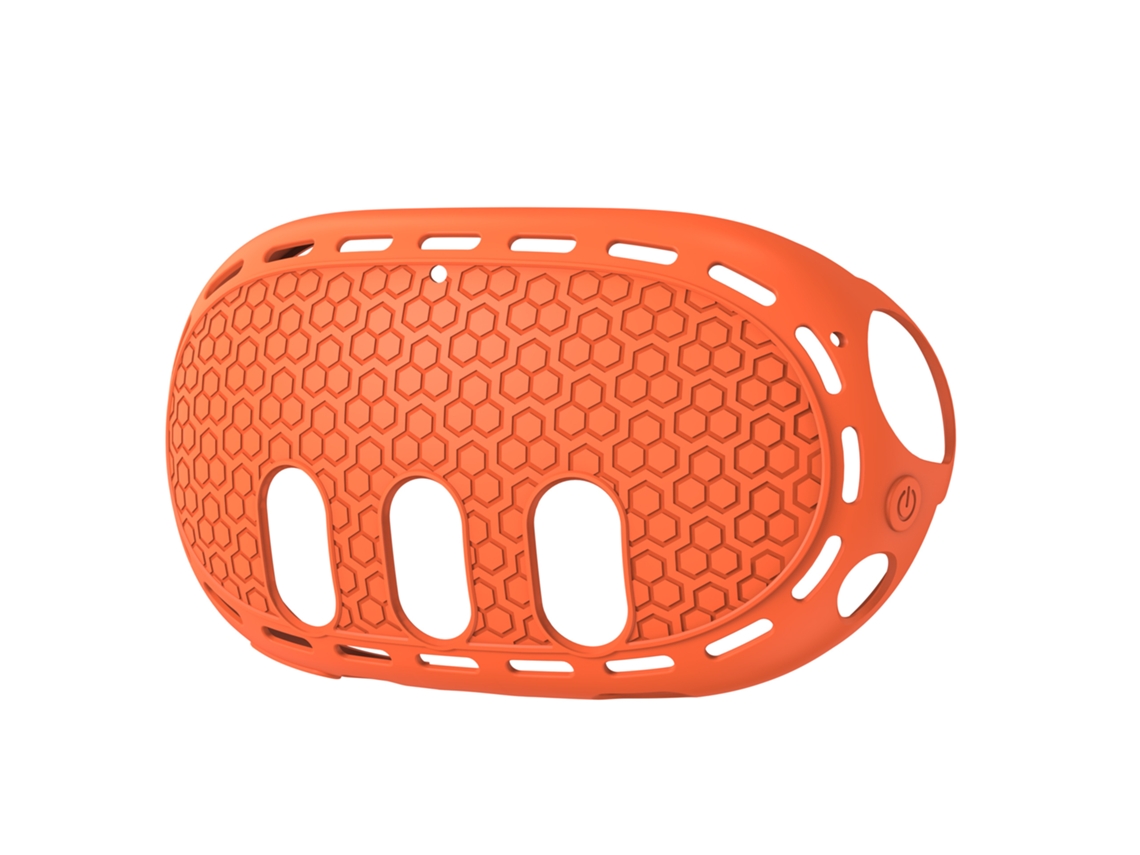 Funda Chrui para gafas de realidad virtual Meta Quest 3, con orificio preciso y gancho para protección contra caídas (naranja)