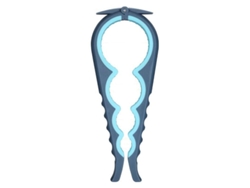 Abrefrascos LINJOU para personas con fuerza limitada, azul, ajustable, antideslizante.