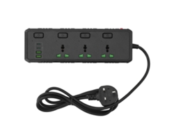 Yncm2026-regleta De Energía 3000w 3 Interfaces Universales 2 Usb 2 Puertos Pd Interruptores De Control Individual 110‑265v