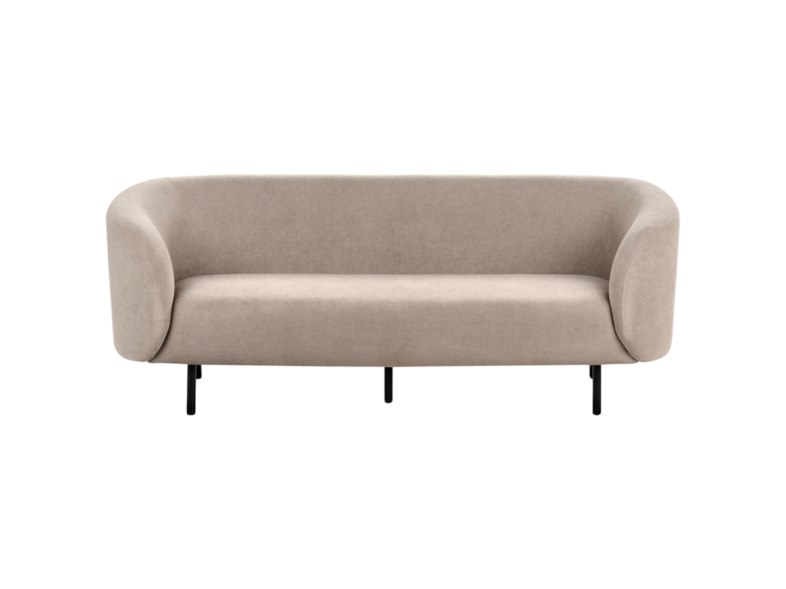 Sofá de 3 plazas BELIANI Loen de Poliéster Beige 200x70x79