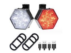 Luz Trasera Impermeable Para Bicicleta, Luz De Advertencia Para Conducción Nocturna, Luz De Advertencia Impermeable Para Bicicleta, Luz Tras