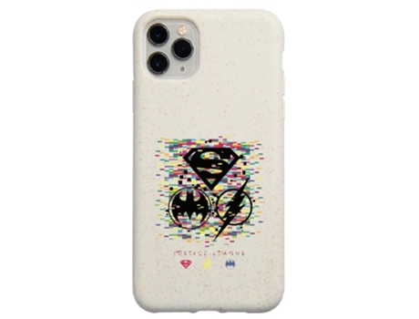 Funda Oficial Dc Comics Liga La Justicia Símbolos Píxeles Warner Bros Compostable para iPhone 11 Pro Max PHONECASES3D