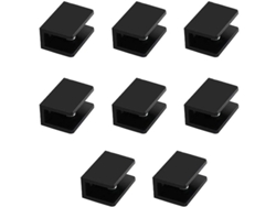 Abrazadera para estante cuadrado de vidrio de aluminio (5-8 mm)