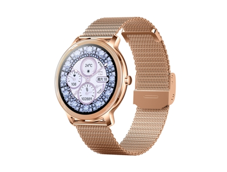 Reloj inteligente, modo multideporte, tiempo de espera de 30 días, resistente al agua IP67, dorado VEANXIN