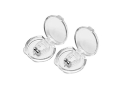 Dispositivo magnético de silicona antironquidos, clip antironquidos, ayuda profesional para dormir, alivia los ronquidos TAISHENGDA (1 unidad, transparente)