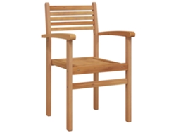 Maison Exclusive - Silla 8 Pcs Marrón 56 X 55 X 90.5 Cm Madera De Teca Maciza