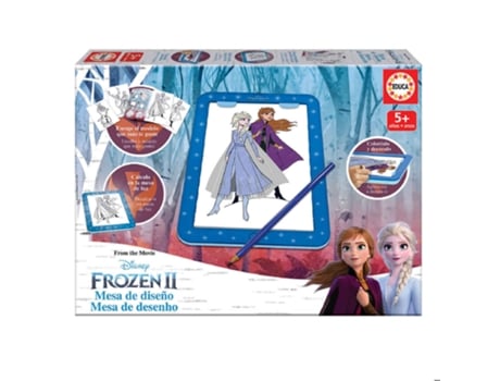 Juego Educativo EDUCA Mesa de Dibujo Frozen 2 (Edad Mínima: 5 Años - 35,6 x 25,8 x 5,8 cm)
