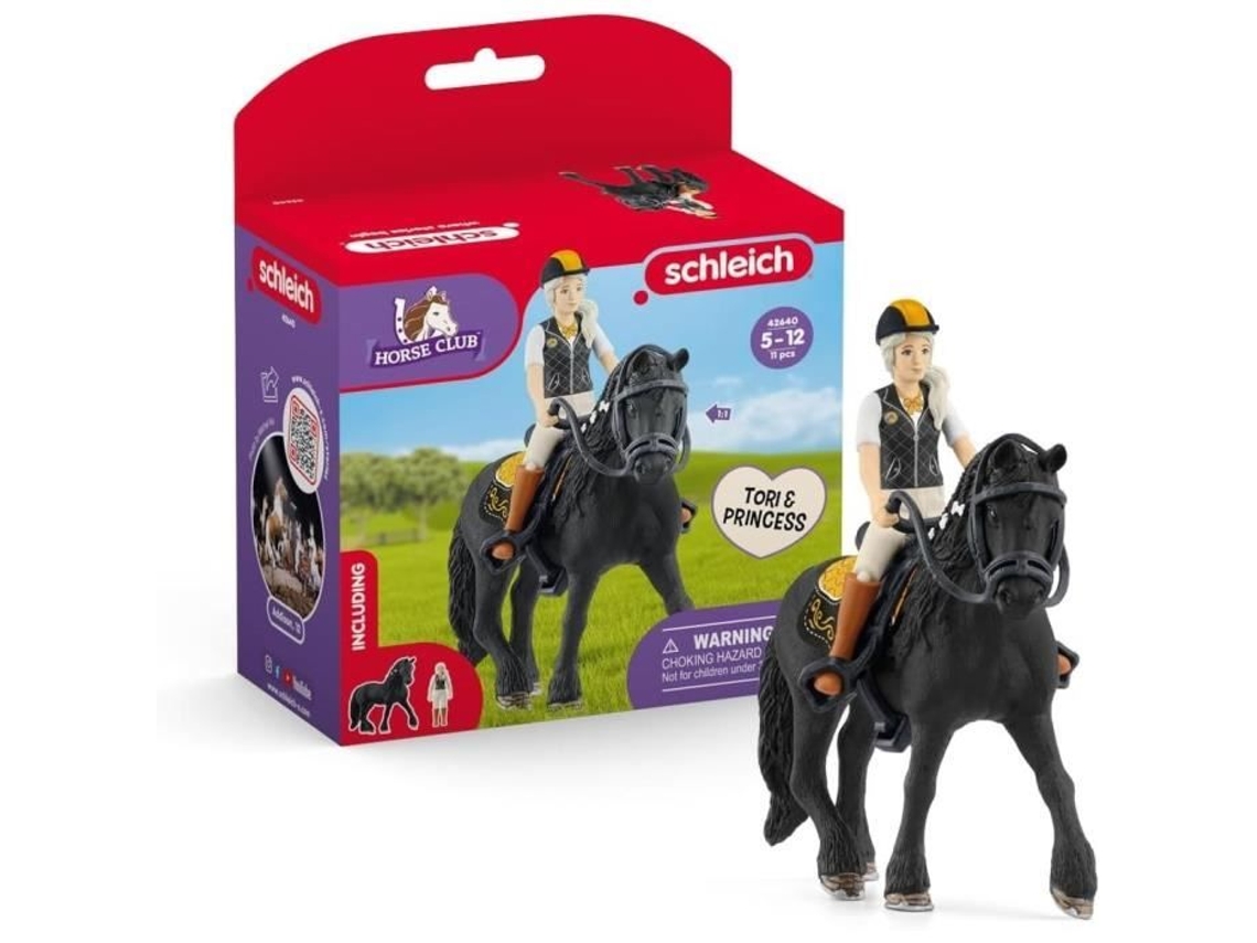 Figura Princesa Tori, Horse Club - Caja, 11 piezas, 5 años - schleich 42640 Horse Club