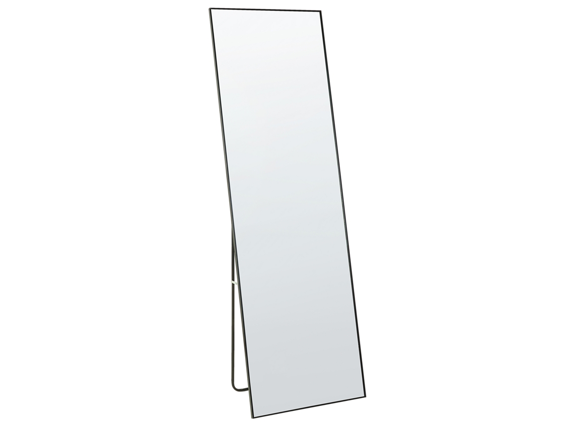 Espejo de pie BELIANI Beauvais de Aluminio Negro 50x30x156