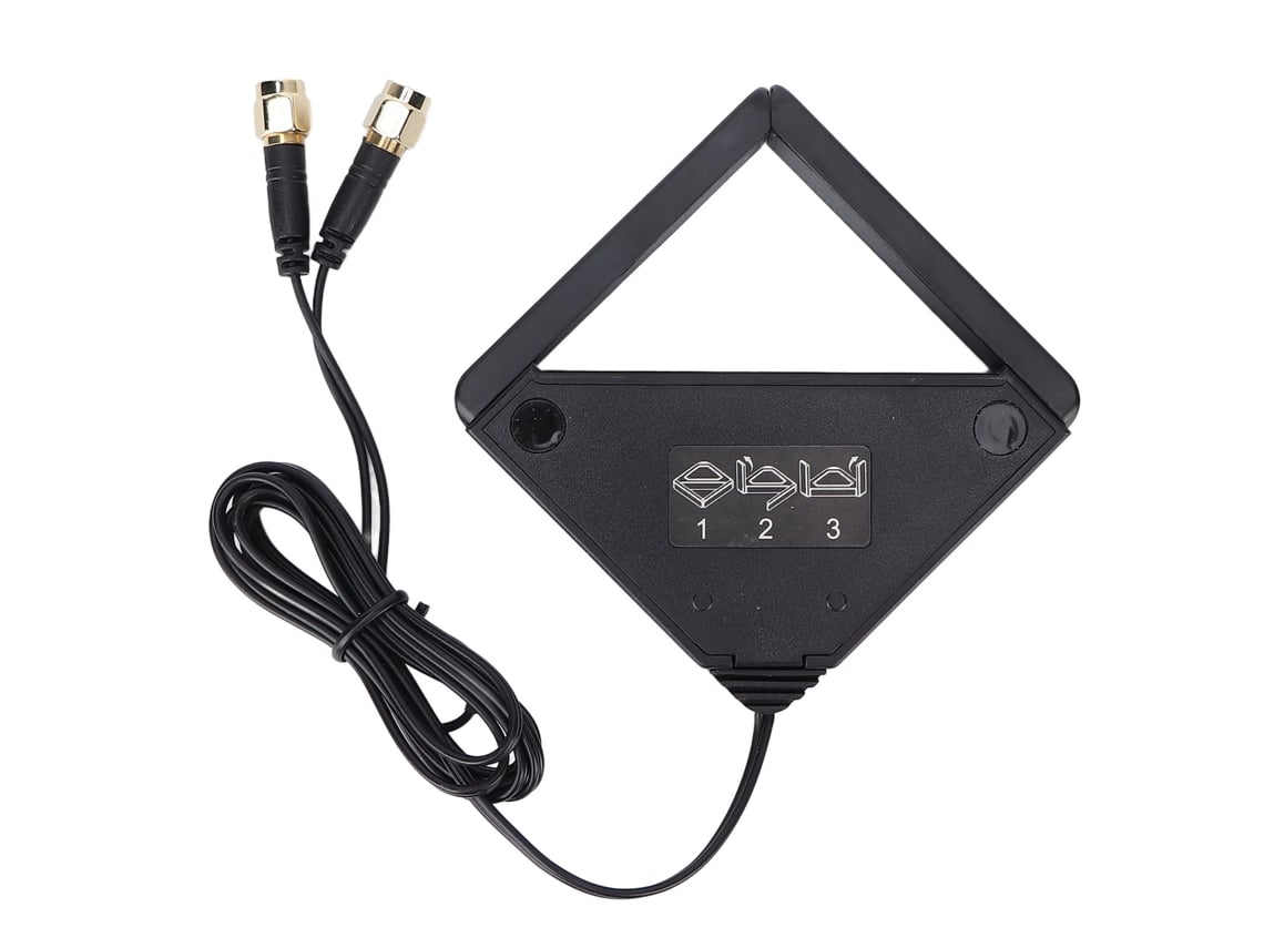 Antena Exterior De Doble Banda 2,4g/5ghz Con Conector Rp-sma, Alta Ganancia, Plegable, Ángulo Ajustable, Magnética.