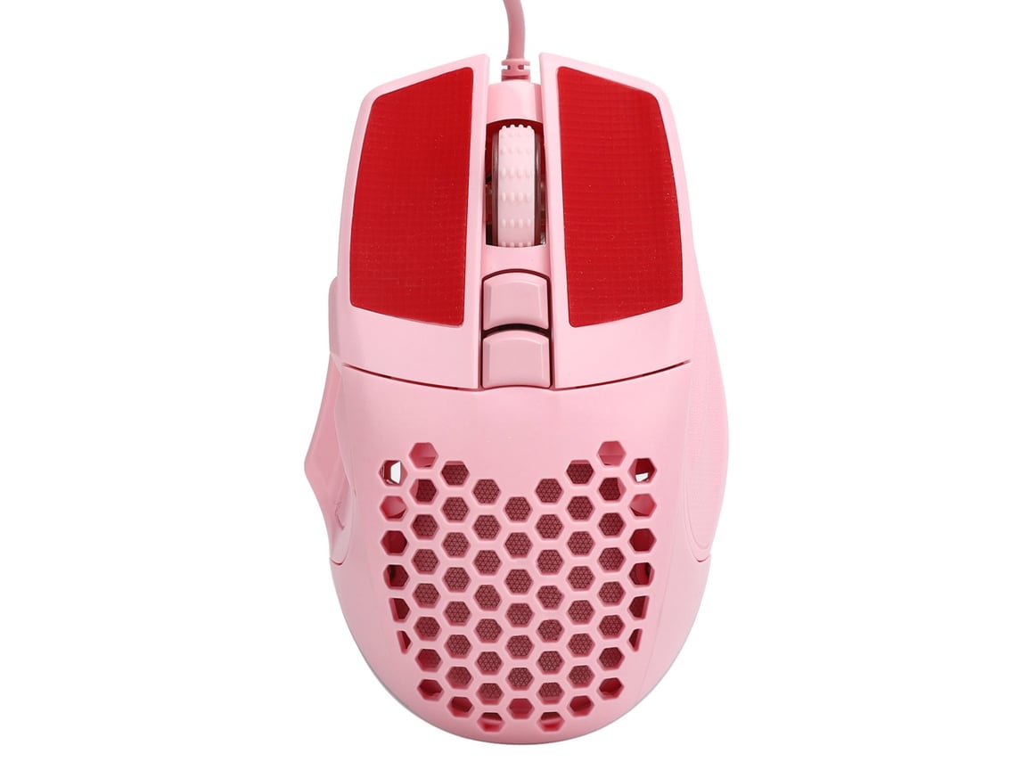 Mouse Com Fio 6400dpi Óptico Para Pc Laptop Desktop Com Luz De Fundo 6 Cores Rosa