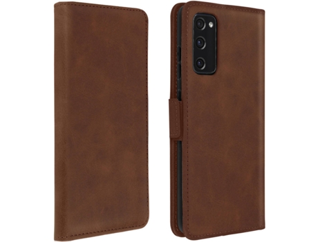 Funda Samsung Galaxy S20 FE AVIZAR Vintage Tarjetero Marrón