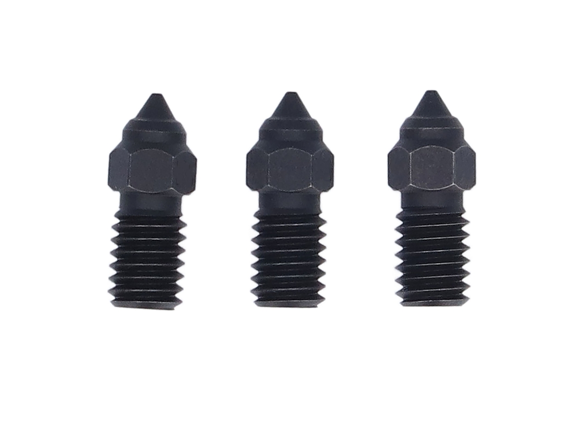 Bico De Impressora 3d M6 Aço Temperado Resistente Ao Calor Para Ender 3 V3 Se 5 7 S1 0.6mm (3 Unidades)