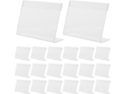 Portatarjetas De Acrílico Transparente Y Resistente Al Desgaste, Fáciles De Reposicionar, 20