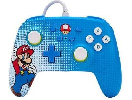 Mando Nintendo Switch POWER A Mario Pop Art (Nintendo Switch - Azul)