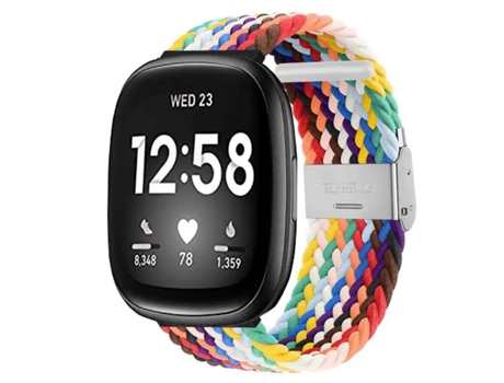 Correa Pulsera Trenzada Flexible para Fitbit by Google Versa 3 Multicolor