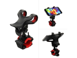Soporte Universal Para Manillar De Bicicletas/motos Para Teléfonos Móviles Y Gps Con Soporte Giratorio De 360° Y Fijación Segura.