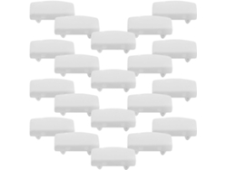 Blanco Cama 20 Tapas De Plástico Para Los