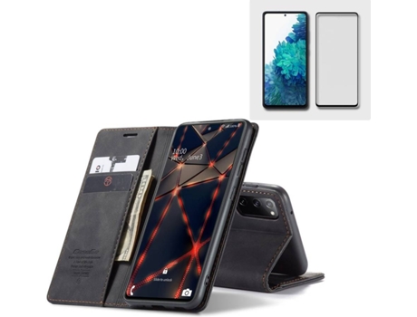 Kit Funda y Protector para Samsung S20 FE PHONESHIELD BD-CM&9D-BK-SM-S20FE Negro