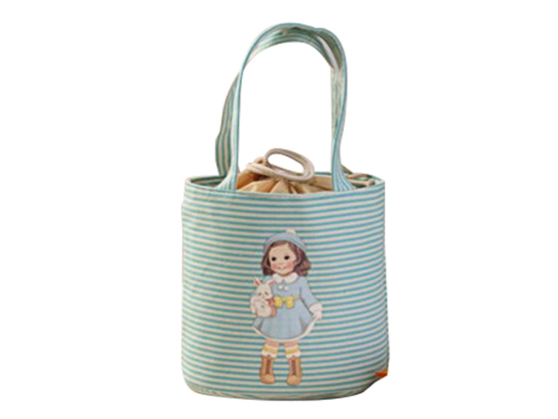 KOFIHETY Bolsa Térmica Aislada Portátil Gruesa para Almuerzo, Frutas, Picnic, Adultos y Niños, Azul