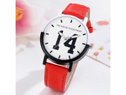 Reloj De Pulsera Analógico De Cuarzo Gaiety Casual - Rojo