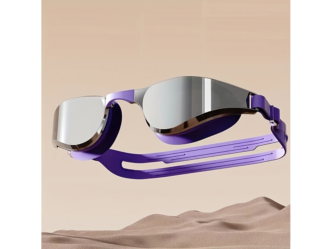 1 Par De Gafas De Natación De Silicona De Moda, Nítidas Y De Alta Definición, Con Correa Ajustable, Diseño Unisex, Ideales Para Entrenamiento De Natac
